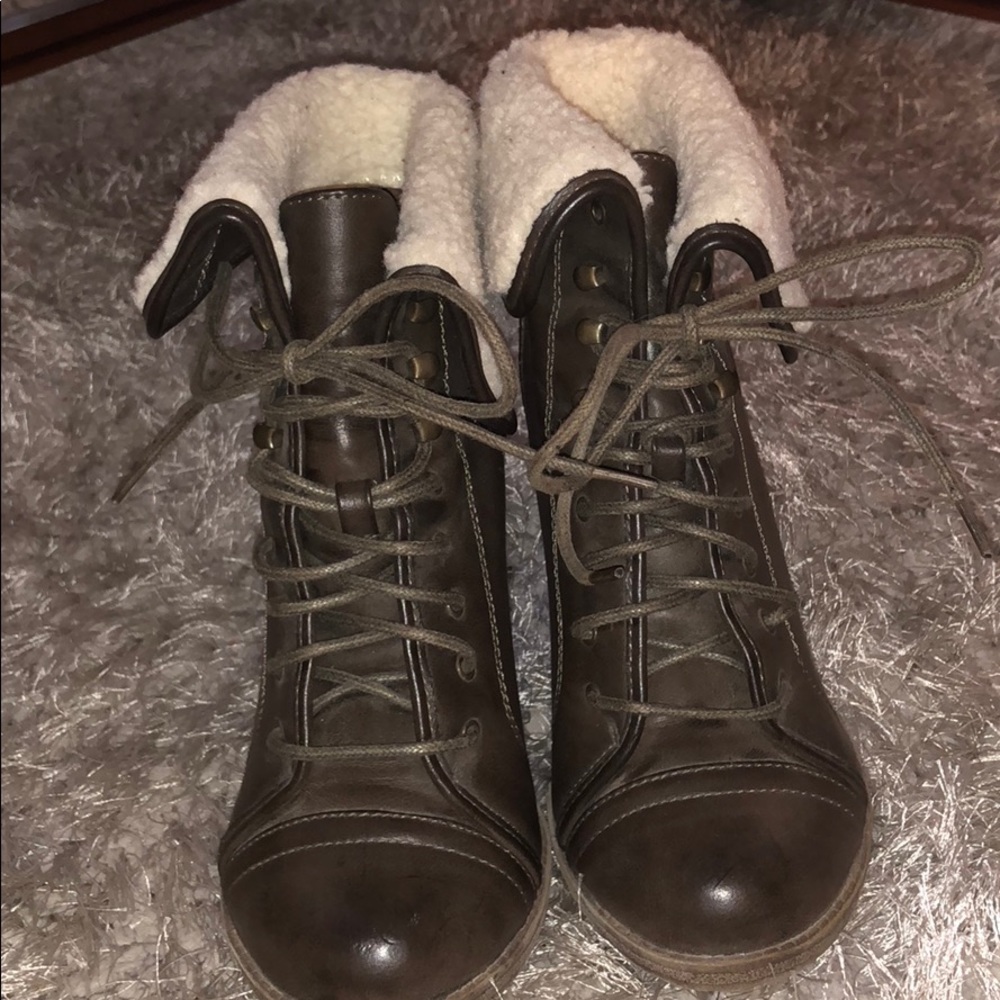 Brown booties
